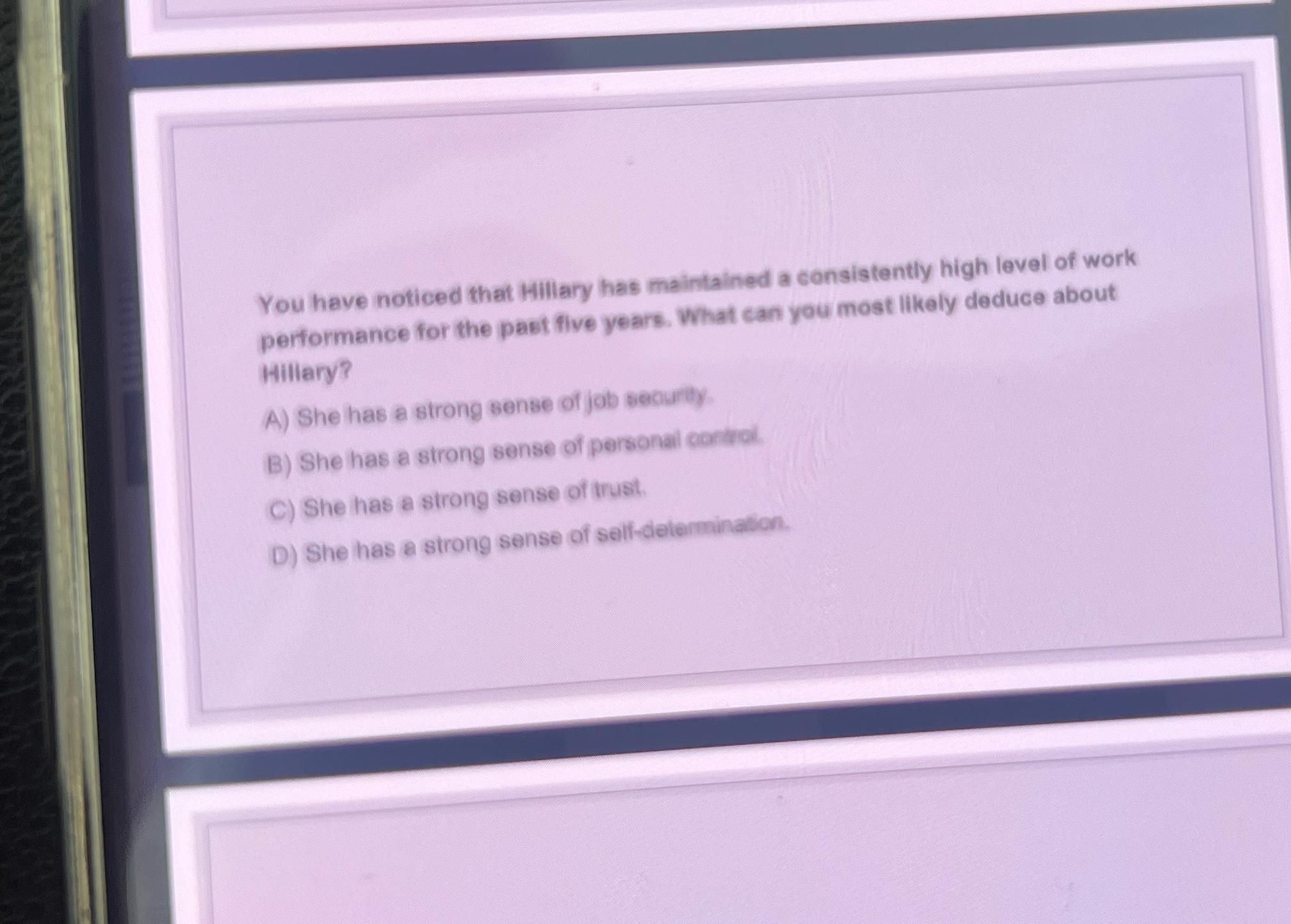  You have noticed that Hillary has maintained a consistently high level