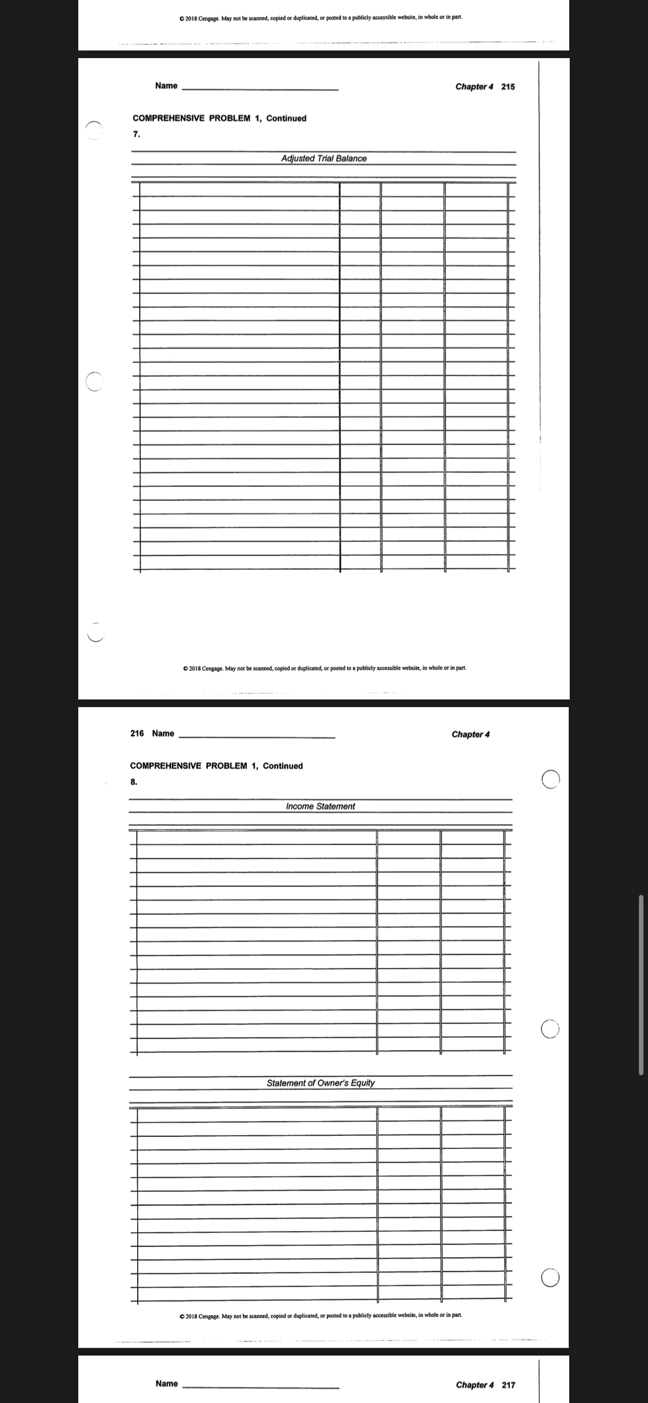 and post the adjusting entries. 7. Prepare an adjusted trial balance. 8.