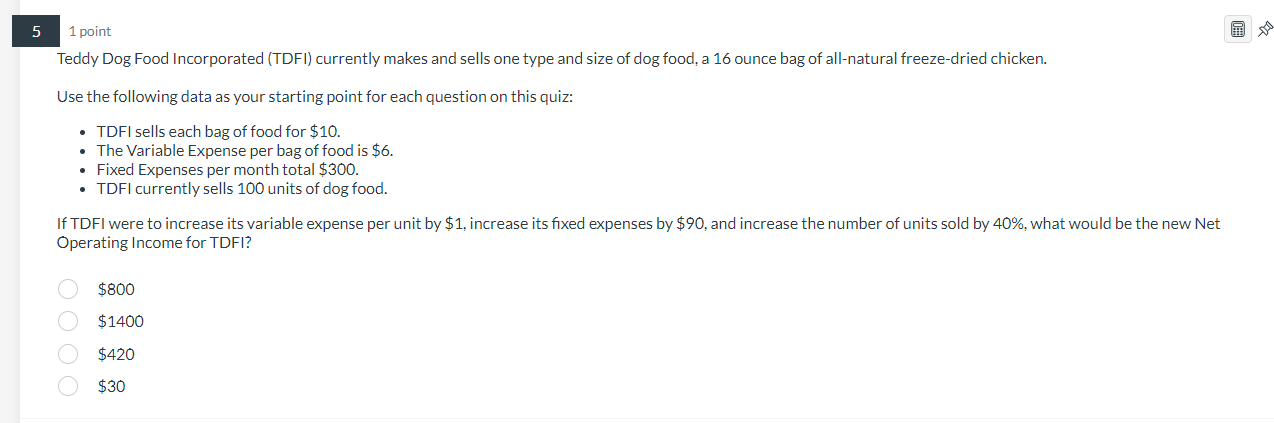 10units Number of Units (Bags) sold 100 Number of Units (Bags) sold