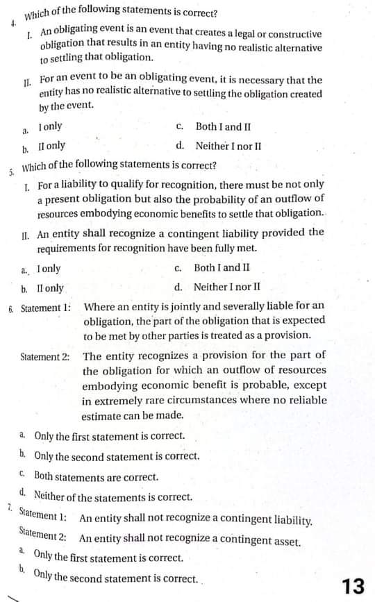 page numbers for easy format (page 1 to 14) 16.1 Multiple Choice