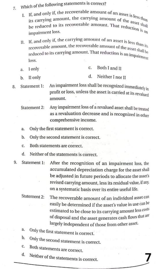 operating leases is an example of an investment property. a. Only the