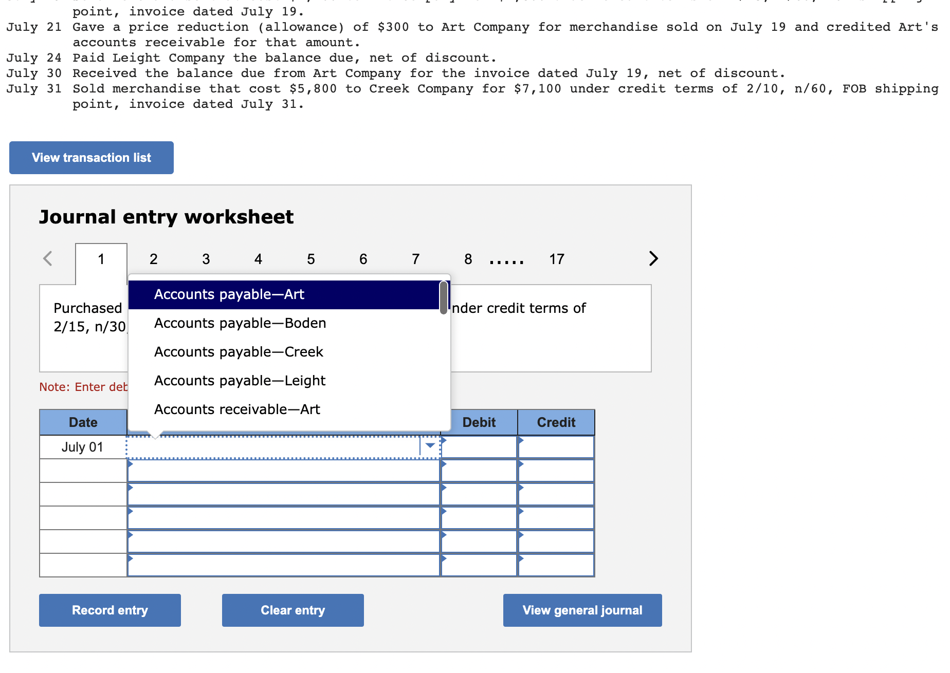 to record the following merchandising transactions of Cabela's, which uses the perpetual