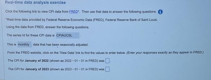 Help fasttttttt Real-time data analysis exercise Click the following link to view