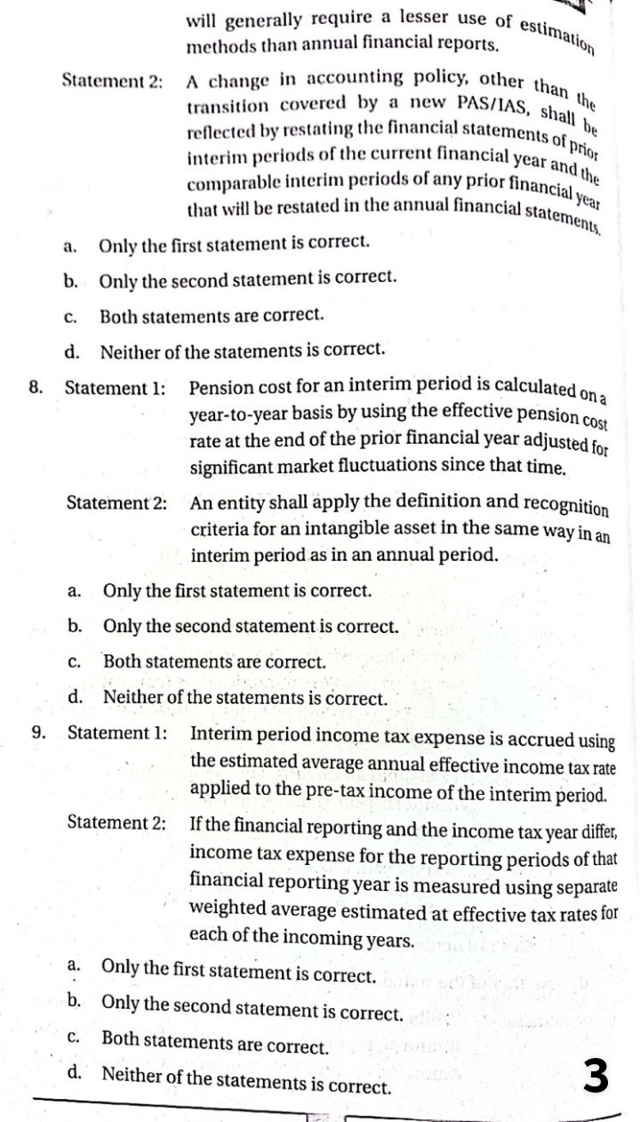 and II b. II only' d. Neither I nor II 4. Which