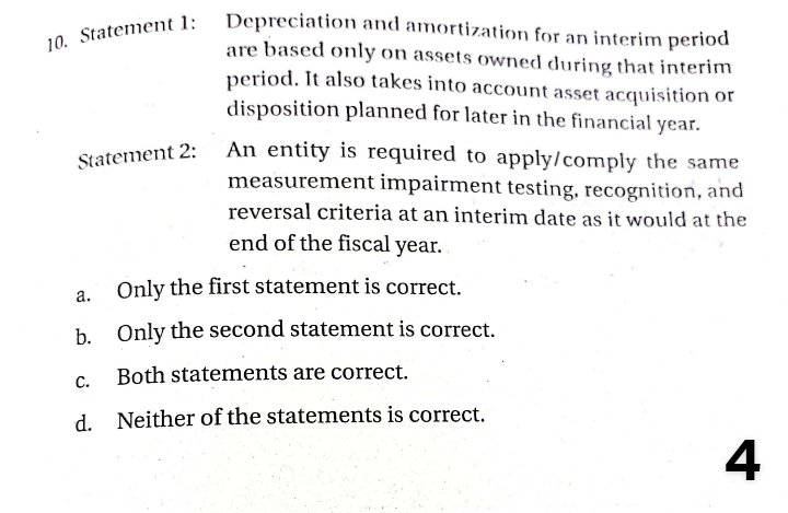 interim financial statements which can either be condensed or complete. 1. If