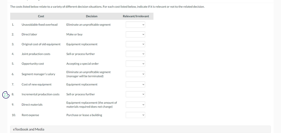 at the split-off point or can be processed further and then sold