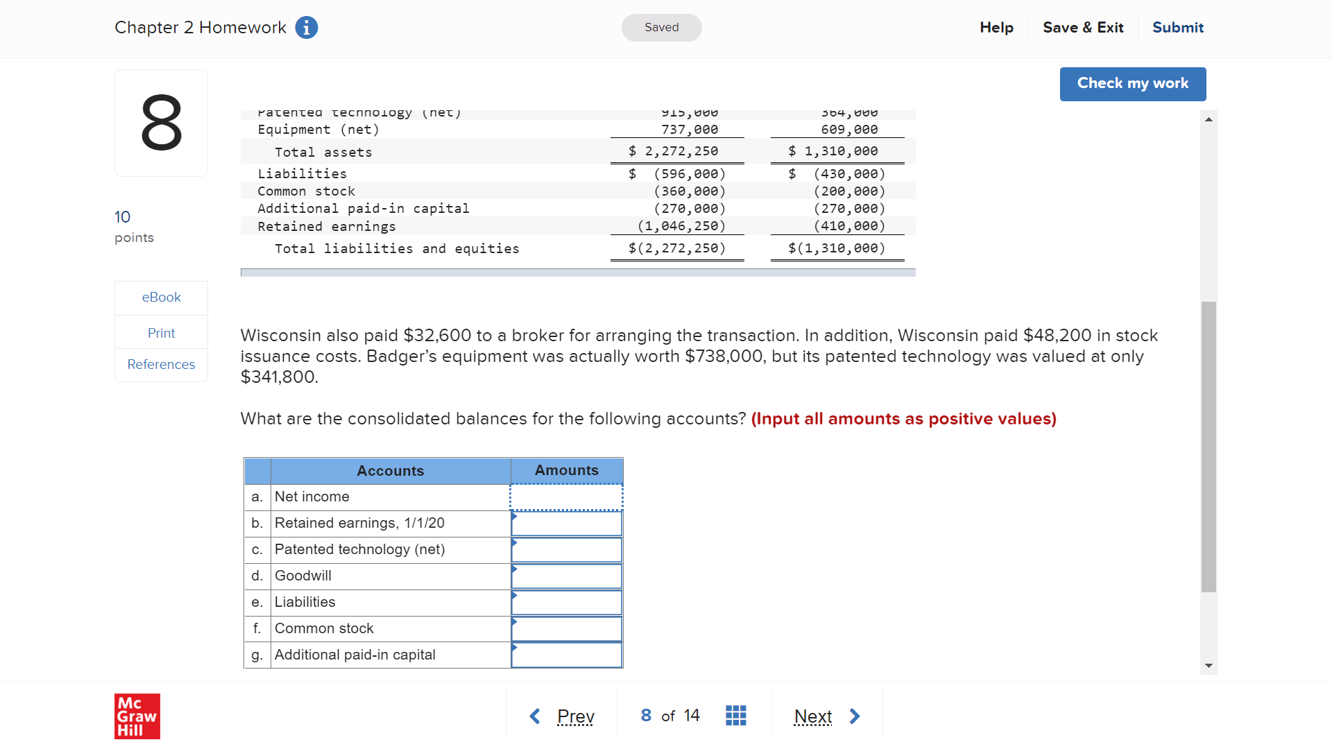 my work 8 On June 30, 2020, Wisconsin, Inc., issued $153,400 in
