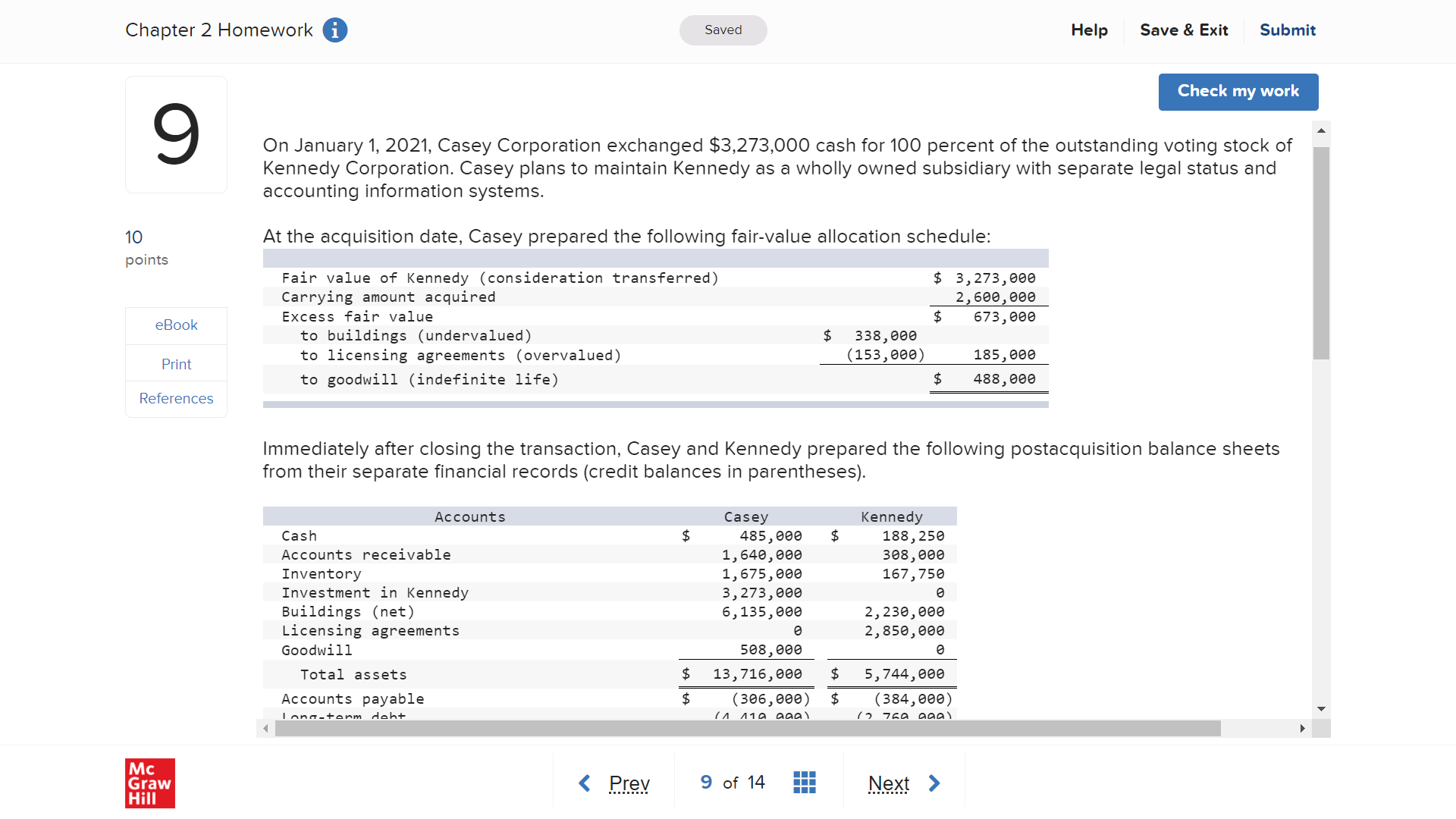 debt and 22,200 new shares of its $10 par value stock to