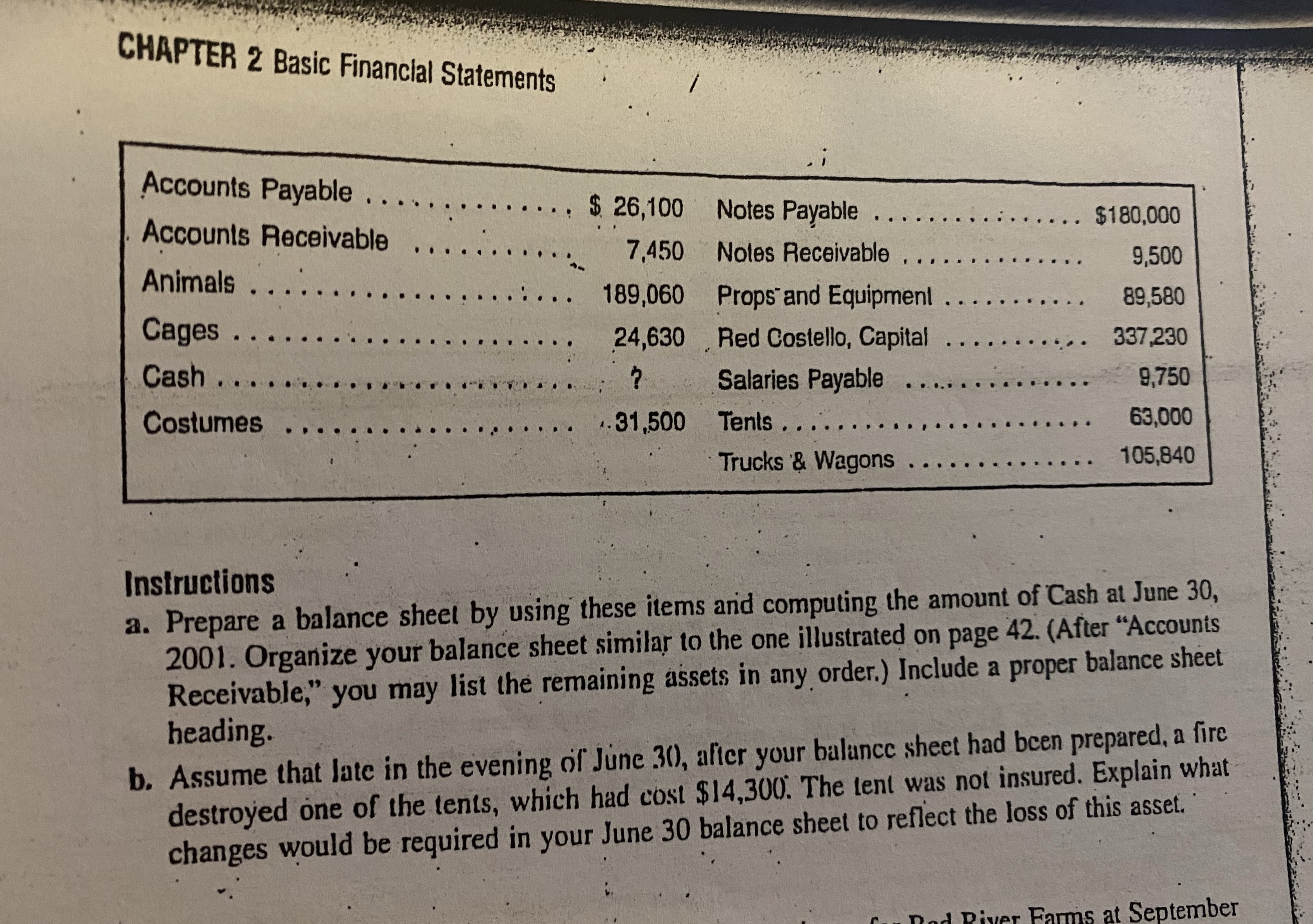  CHAPTER 2 Basic Financial Statements Accounts Payable . . ... $