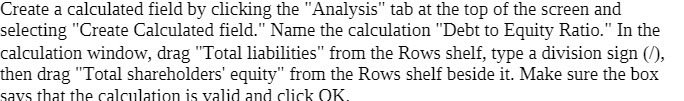  Create a calculated field by clicking the "Analysis" tab at the