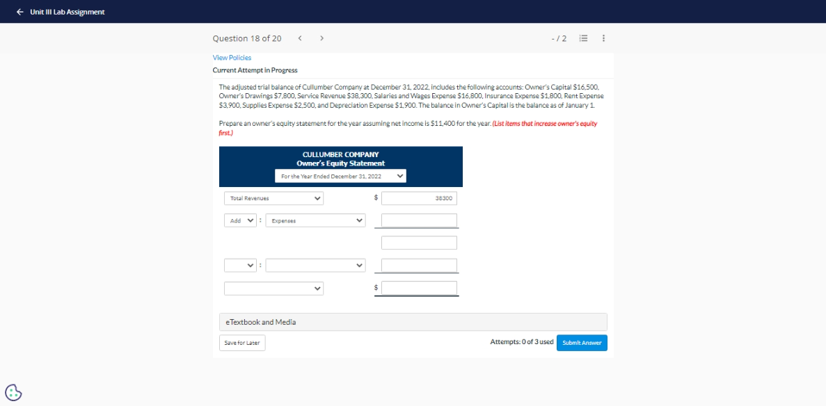 need some help here thank you Unit Ill Lab Assignment Question 18