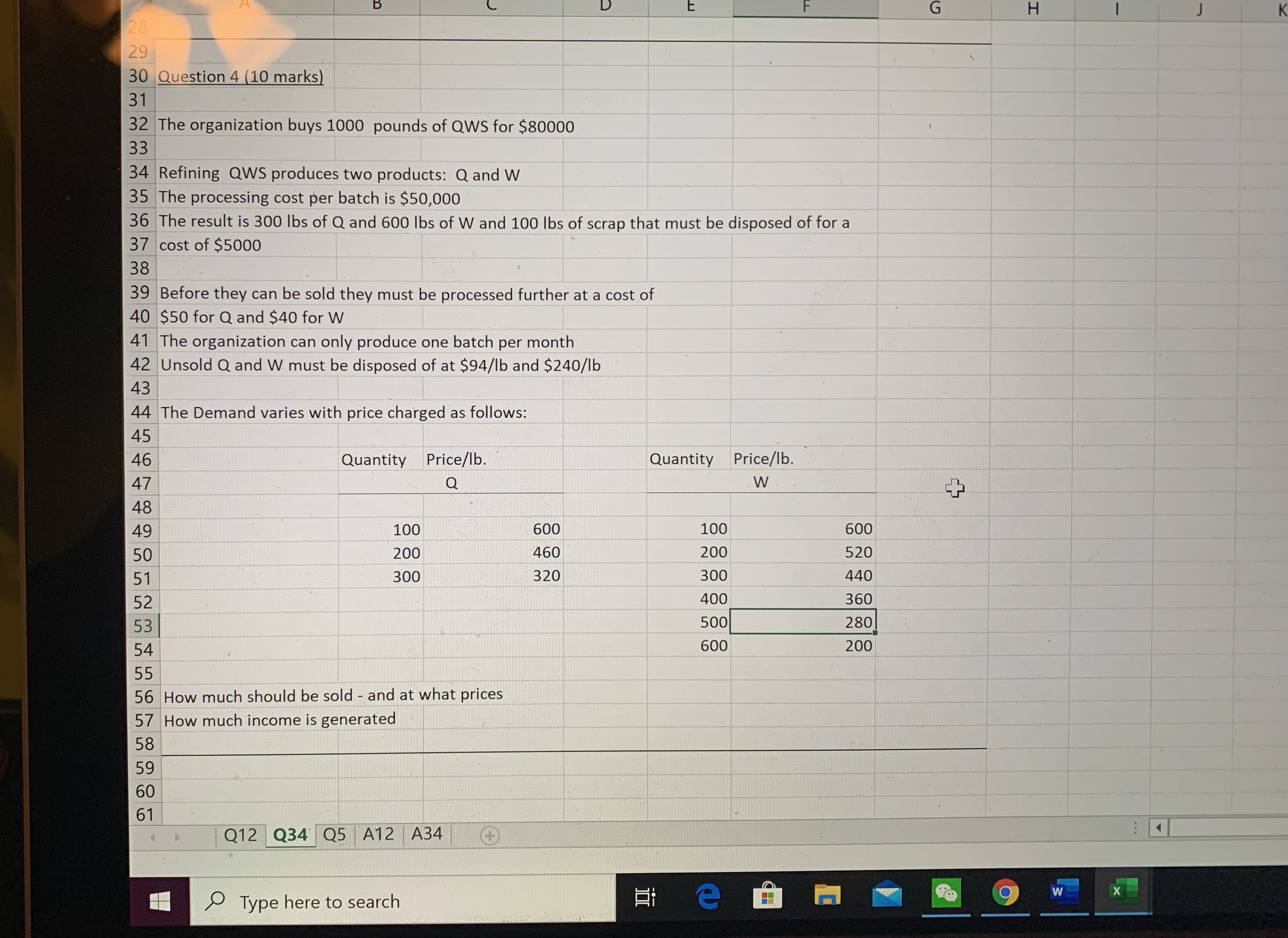 Question 4 please G H 28 29 30 Question 4 (10 marks)