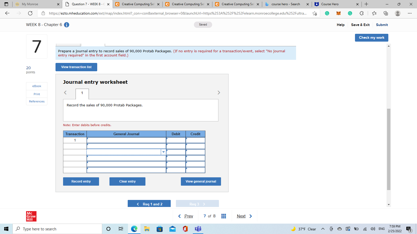 Creative Computing sells a tablet computer called the Protab. The $970 sales