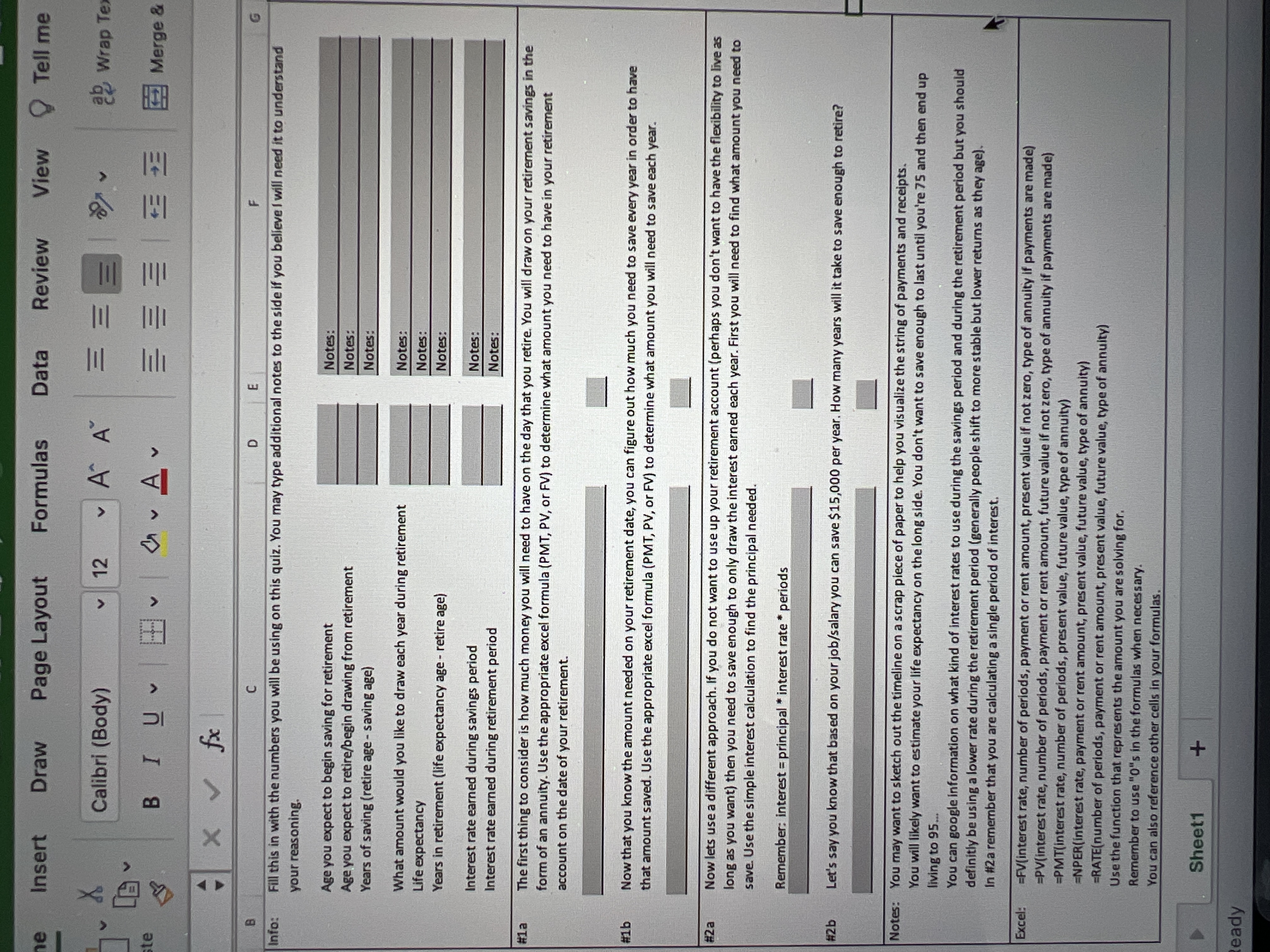  e Insert Draw Page Layout Formulas Data Review View Tell me