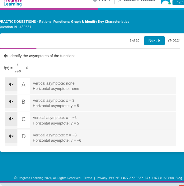 answer this Learning 1 2th RACTICE QUESTIONS - Rational Functions: Graph &