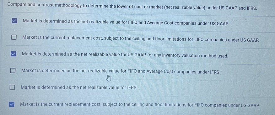 Please help, multiple answers are possible Compare and contrast methodology to determine
