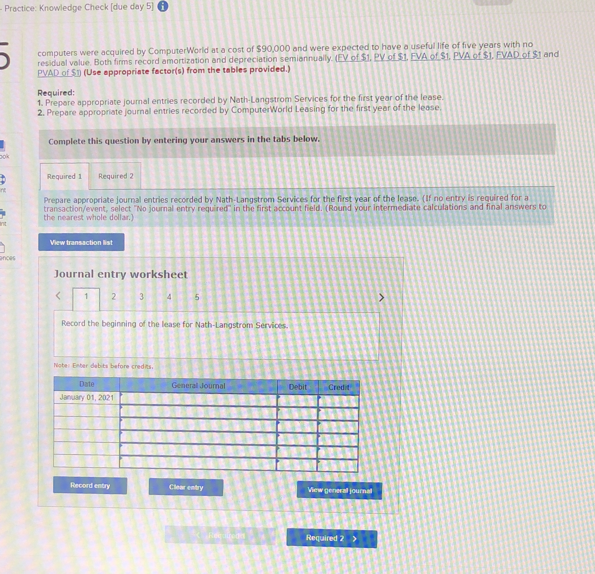 Reqmnt 1. & 2 Practice: Knowledge Check [due day 5] i computers