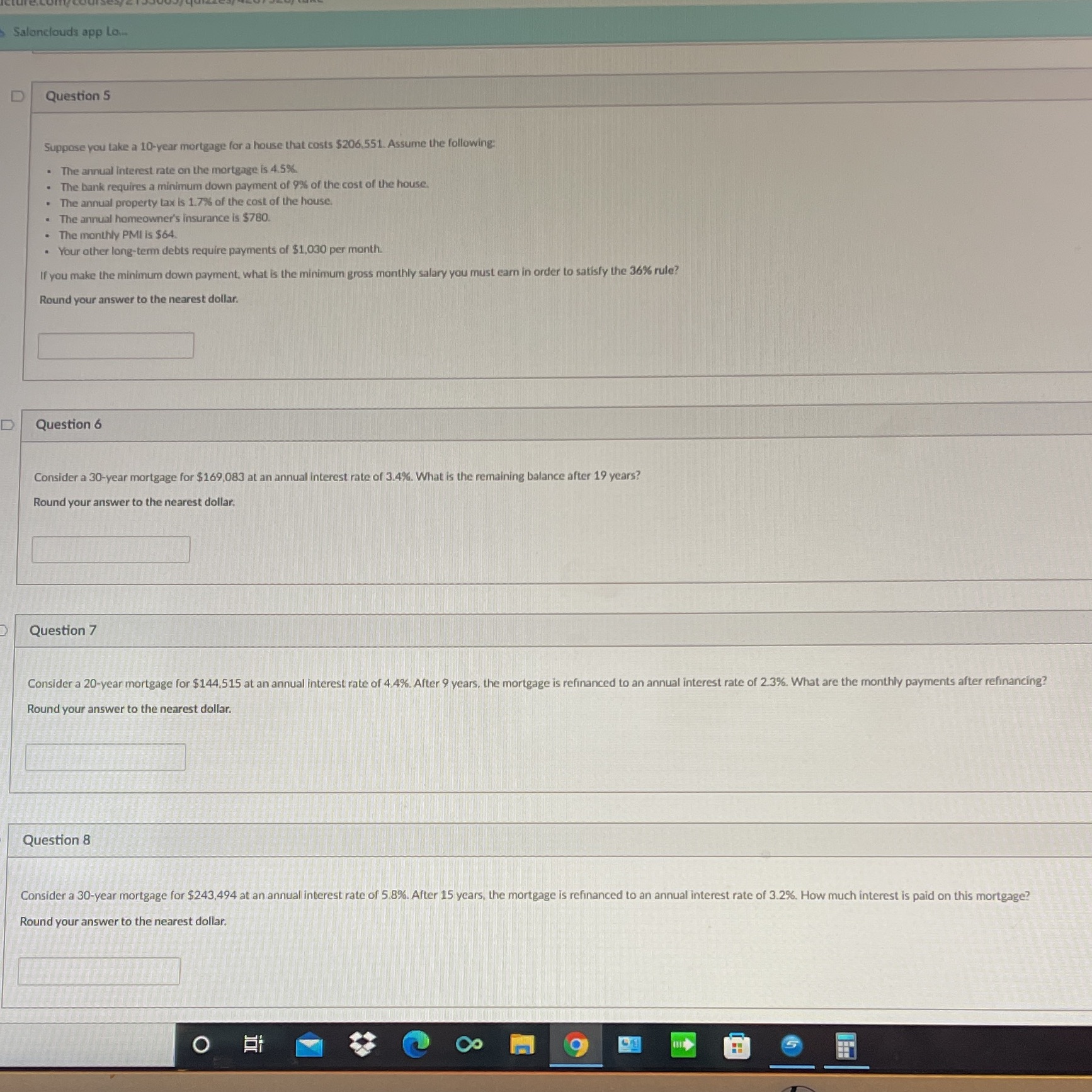 Salonclouds app Low D Question 5 Suppose you take a 10-year
