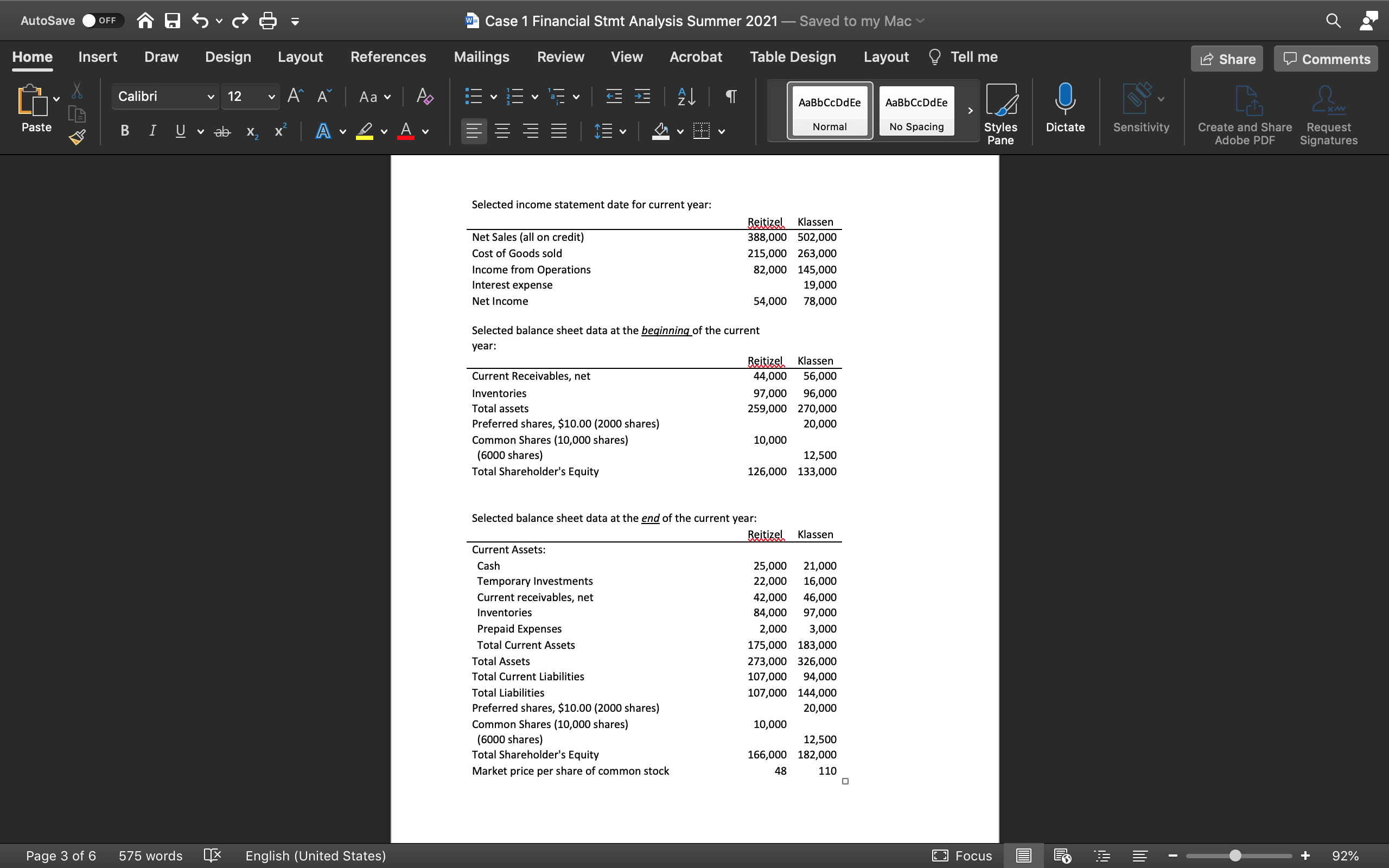 AutoSave .HH Home Insert 7 LD V Paste 9? Page 3