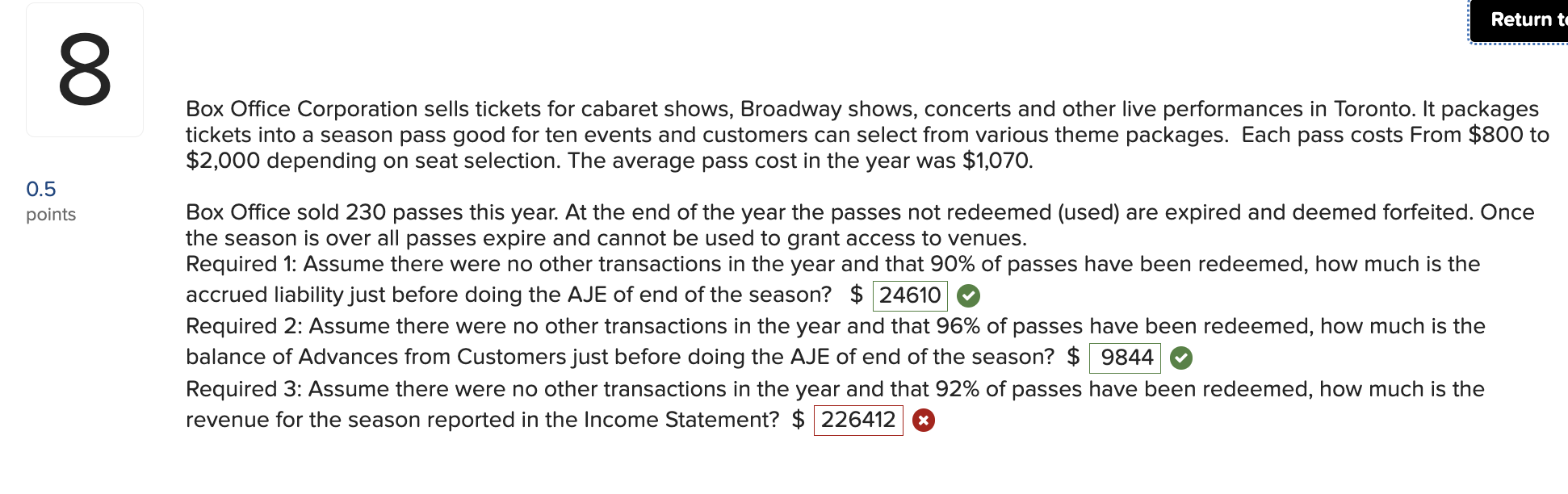 the new answer ~ 015 points Return to questio Which method involves