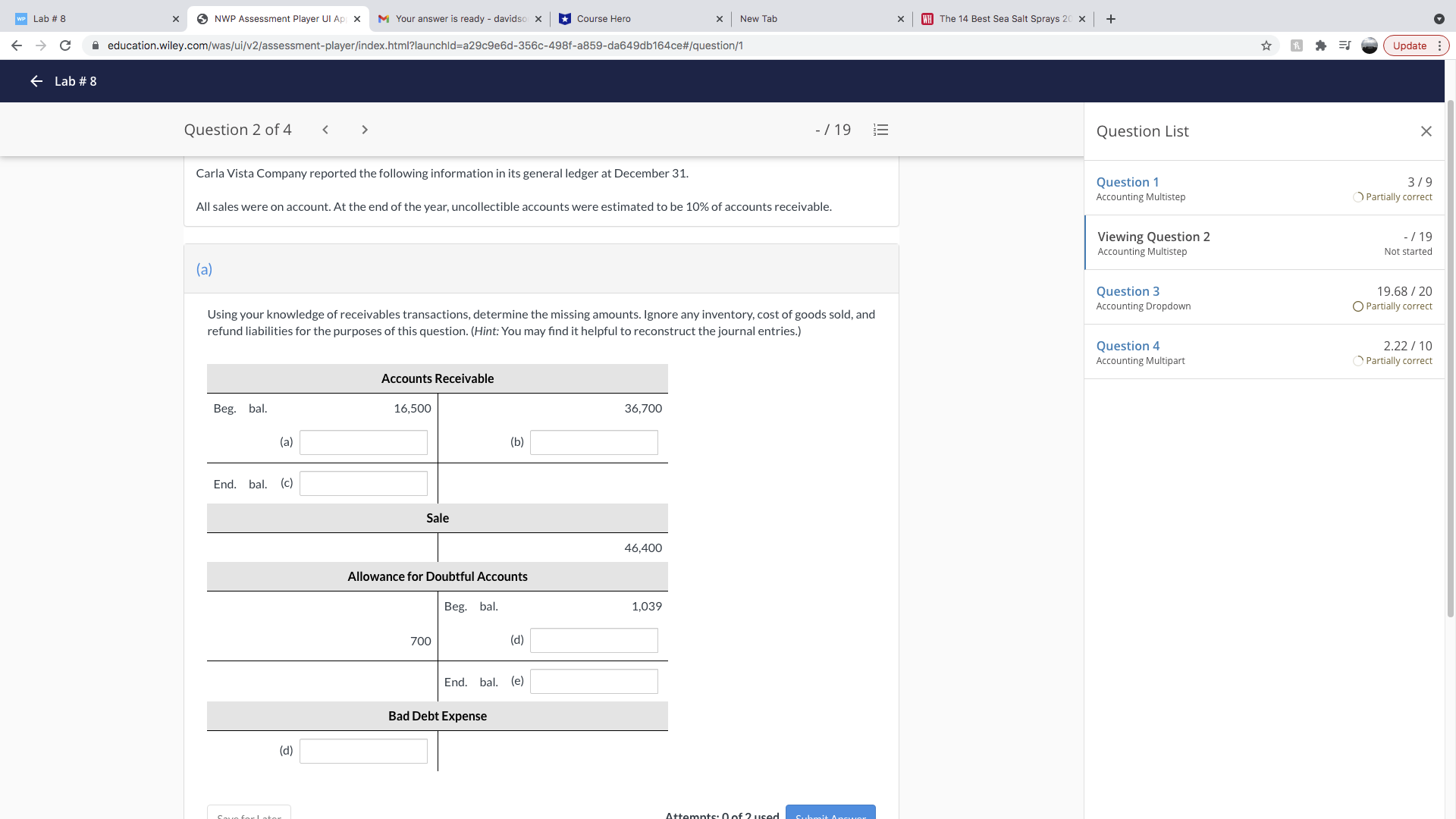  WP Lab # 8 X 5 NWP Assessment Player UI Ap;