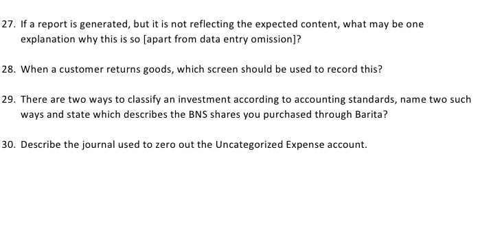 2?. If a report is generated, but it is not reflecting