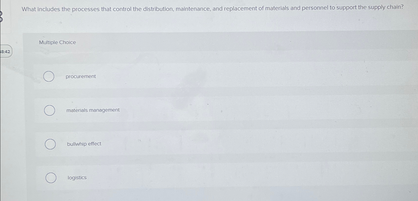  What includes the processes that control the distribution, maintenance, and replacement