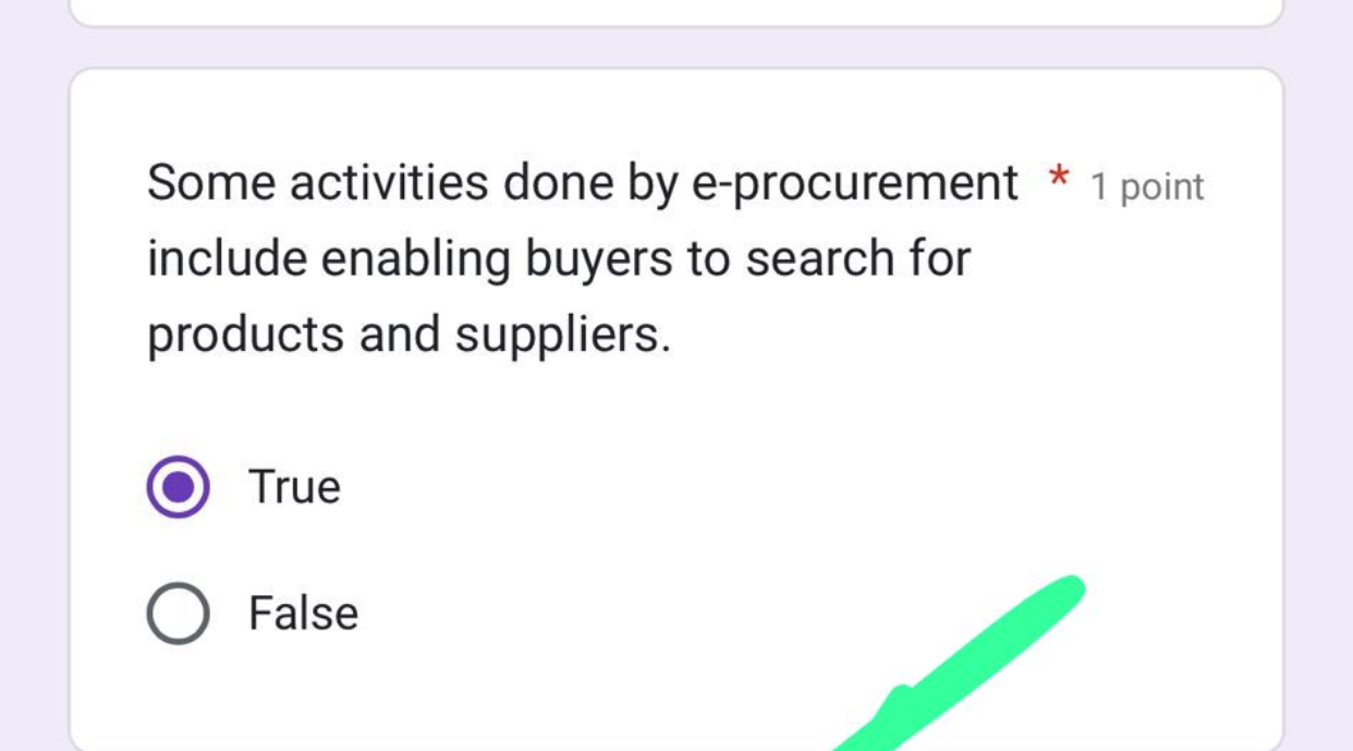  Some activities done by e-procurement include enabling buyers to search for