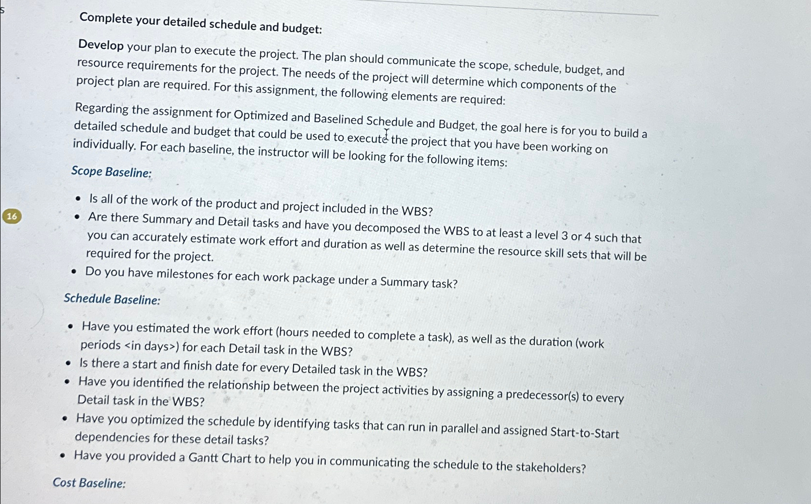  Complete your detailed schedule and budget: Develop your plan to execute