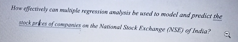  How effectively can multiple regression analysis be used to model and