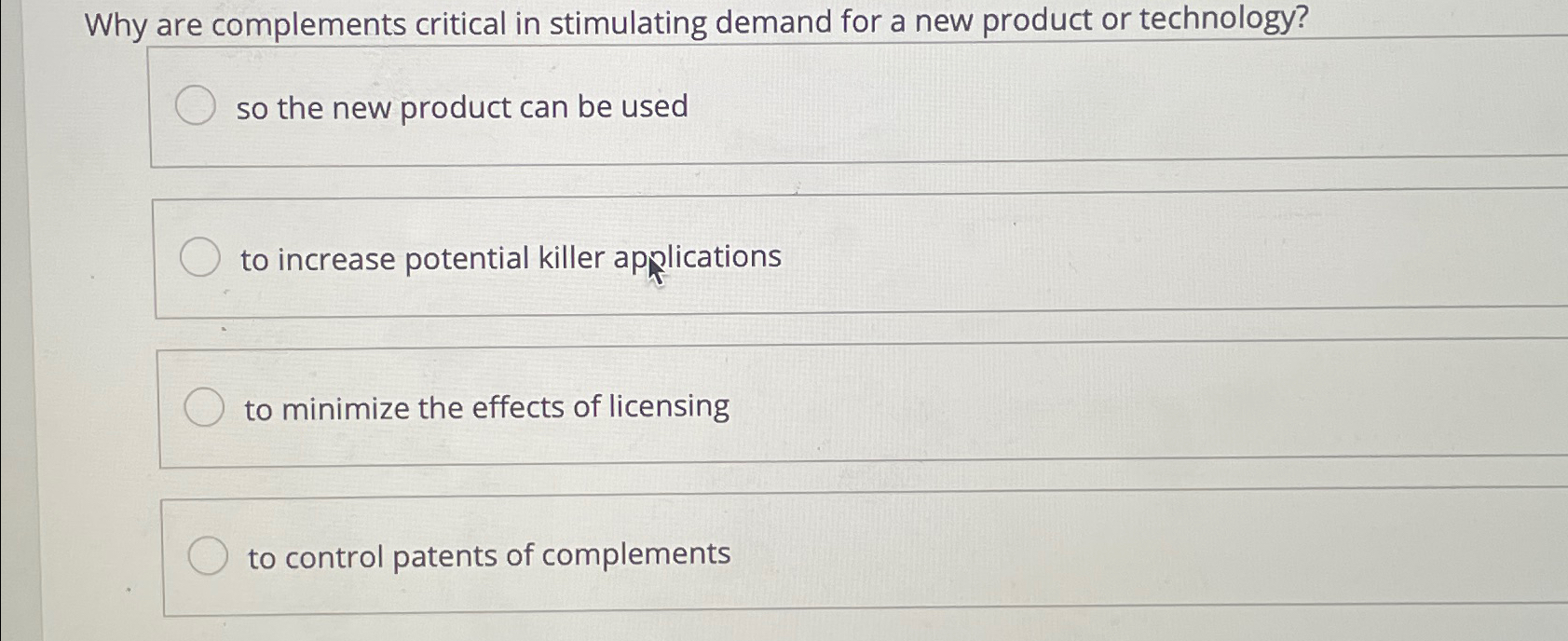  Why are complements critical in stimulating demand for a new product