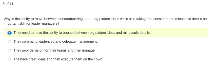  Why is the ability to move between conceptualizing about big picture