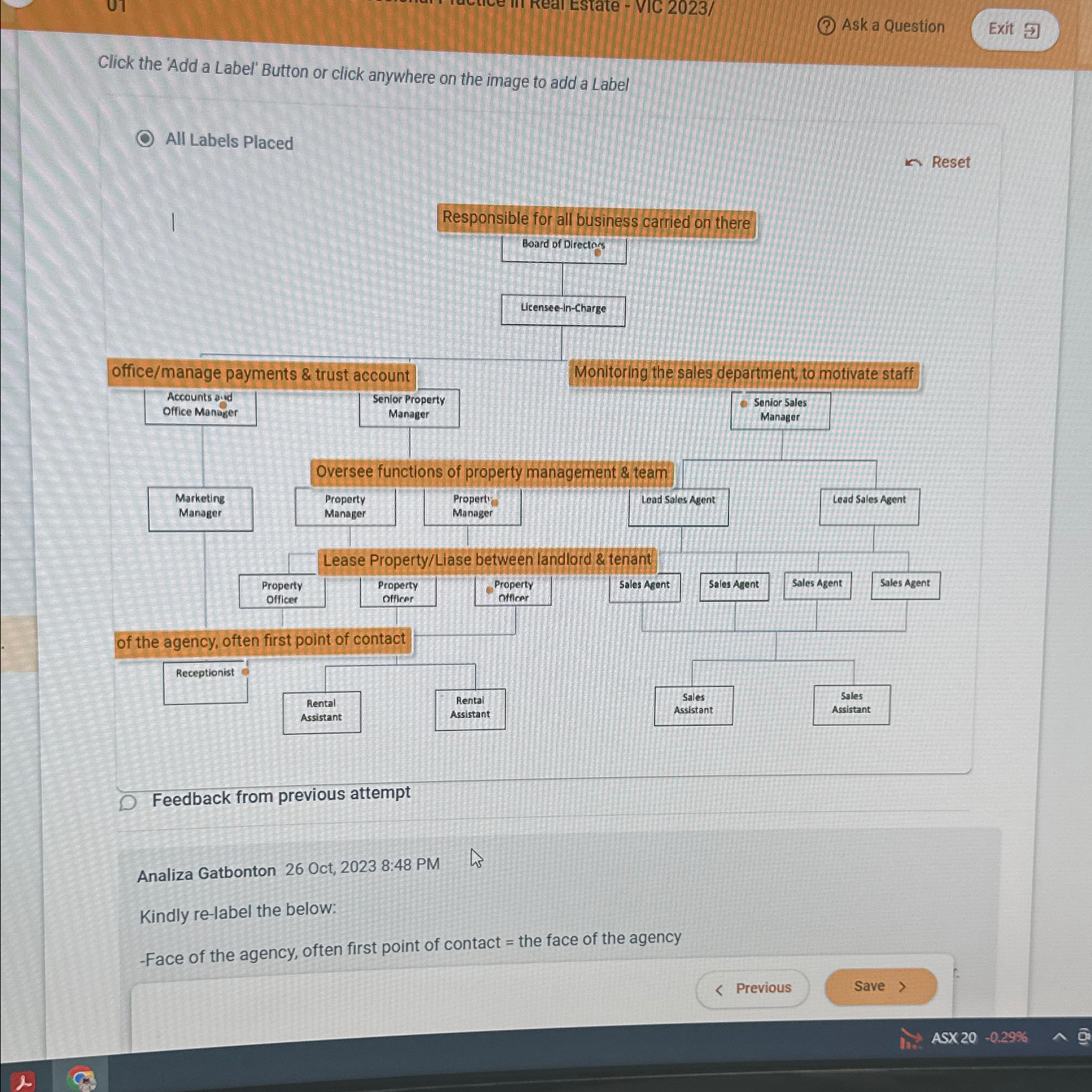  (3) Ask a Question Click the 'Add a Label' Button or