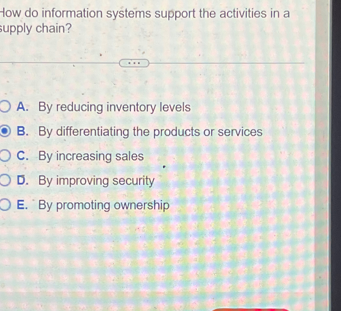  How do information systems support the activities in a upply chain?