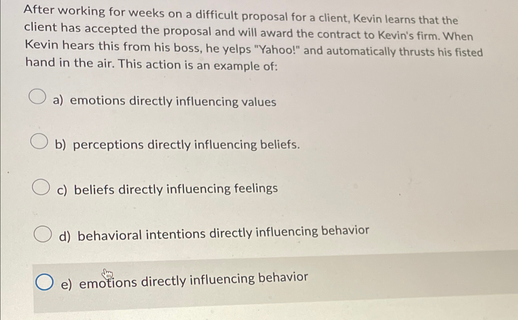  After working for weeks on a difficult proposal for a client,