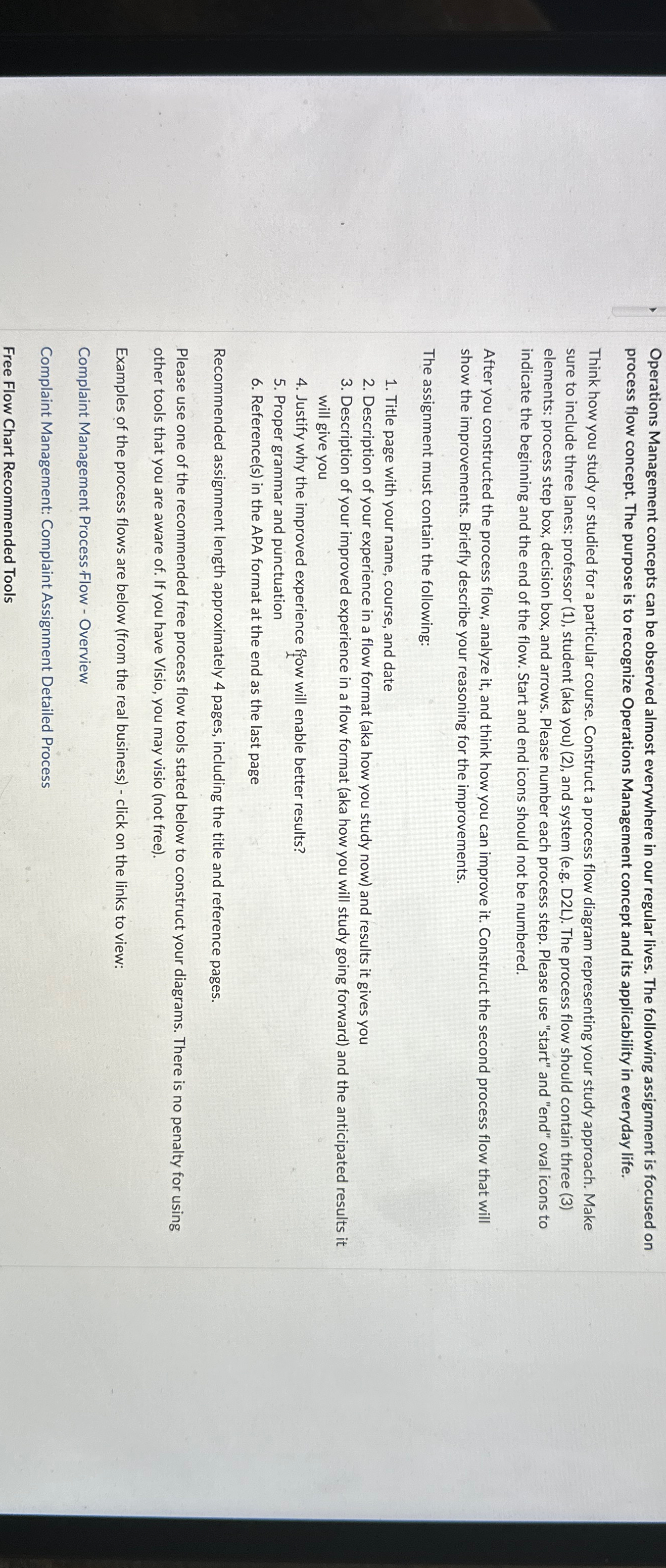  Operations Management concepts can be observed almost everywhere in our regular