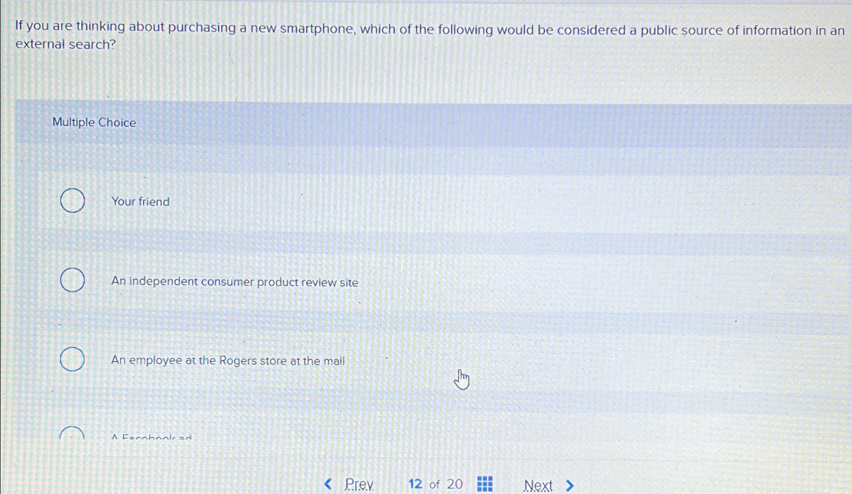  If you are thinking about purchasing a new smartphone, which of