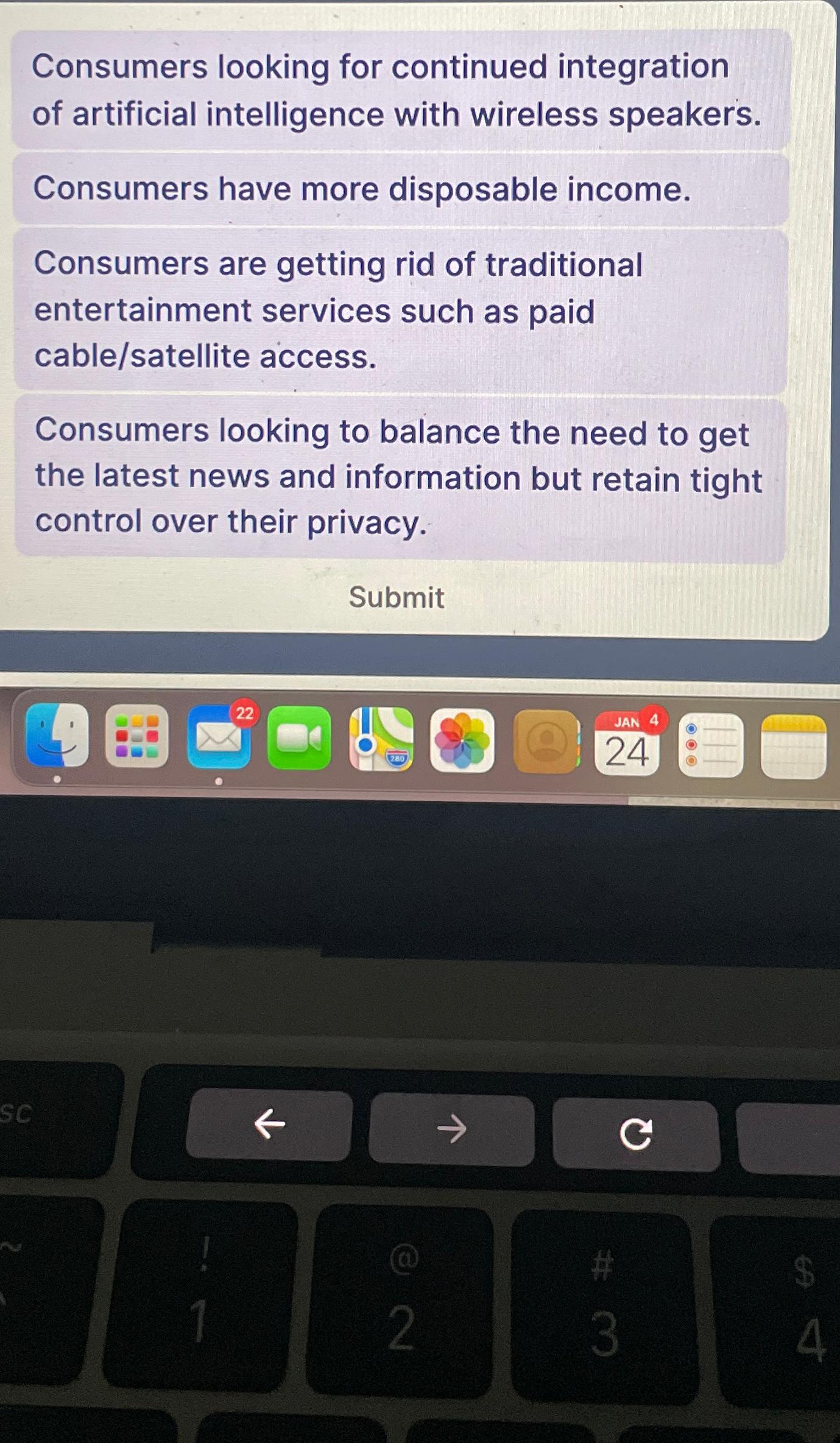  Consumers looking for continued integration of artificial intelligence with wireless speakers.