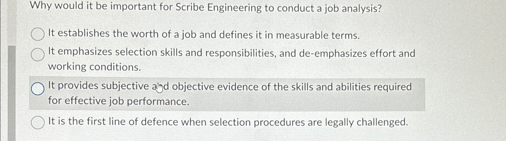  Why would it be important for Scribe Engineering to conduct a