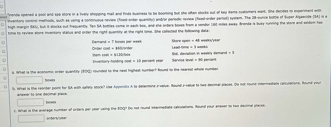  Trenda opened a pool and spa store in a lively shopping