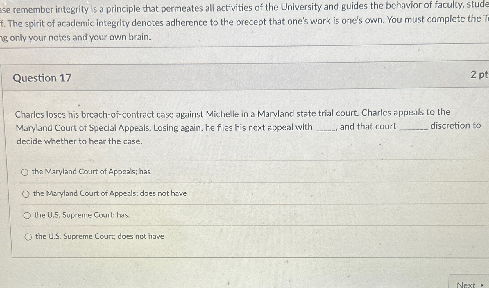  se remember integrity is a principle that permeates all activities of