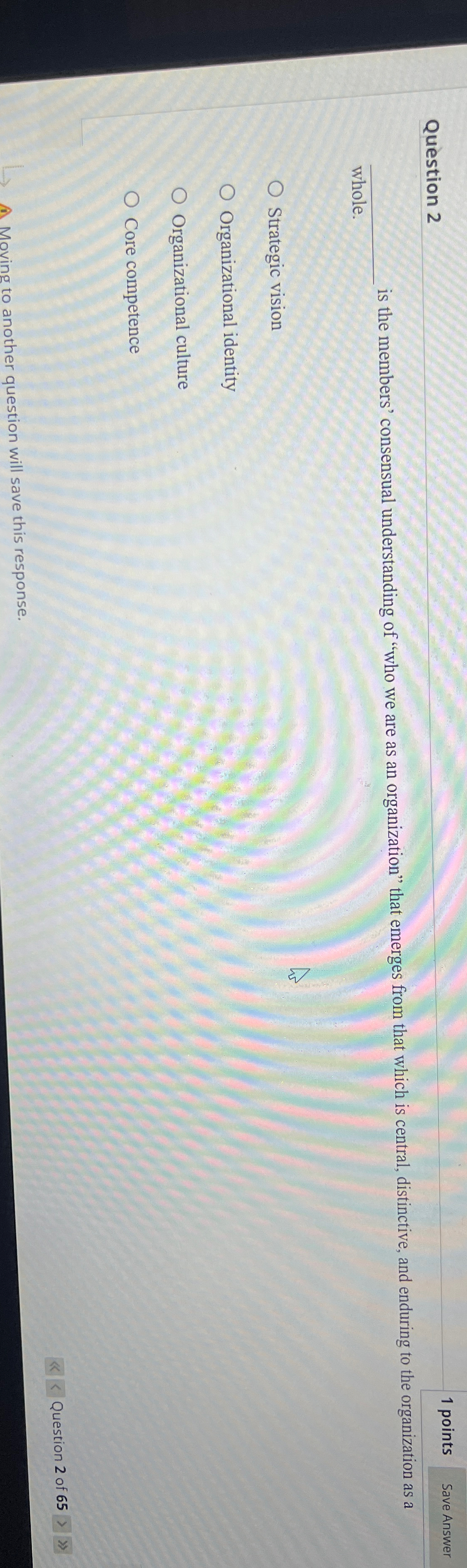  Question 2 1 points q, is the members' consensual understanding of