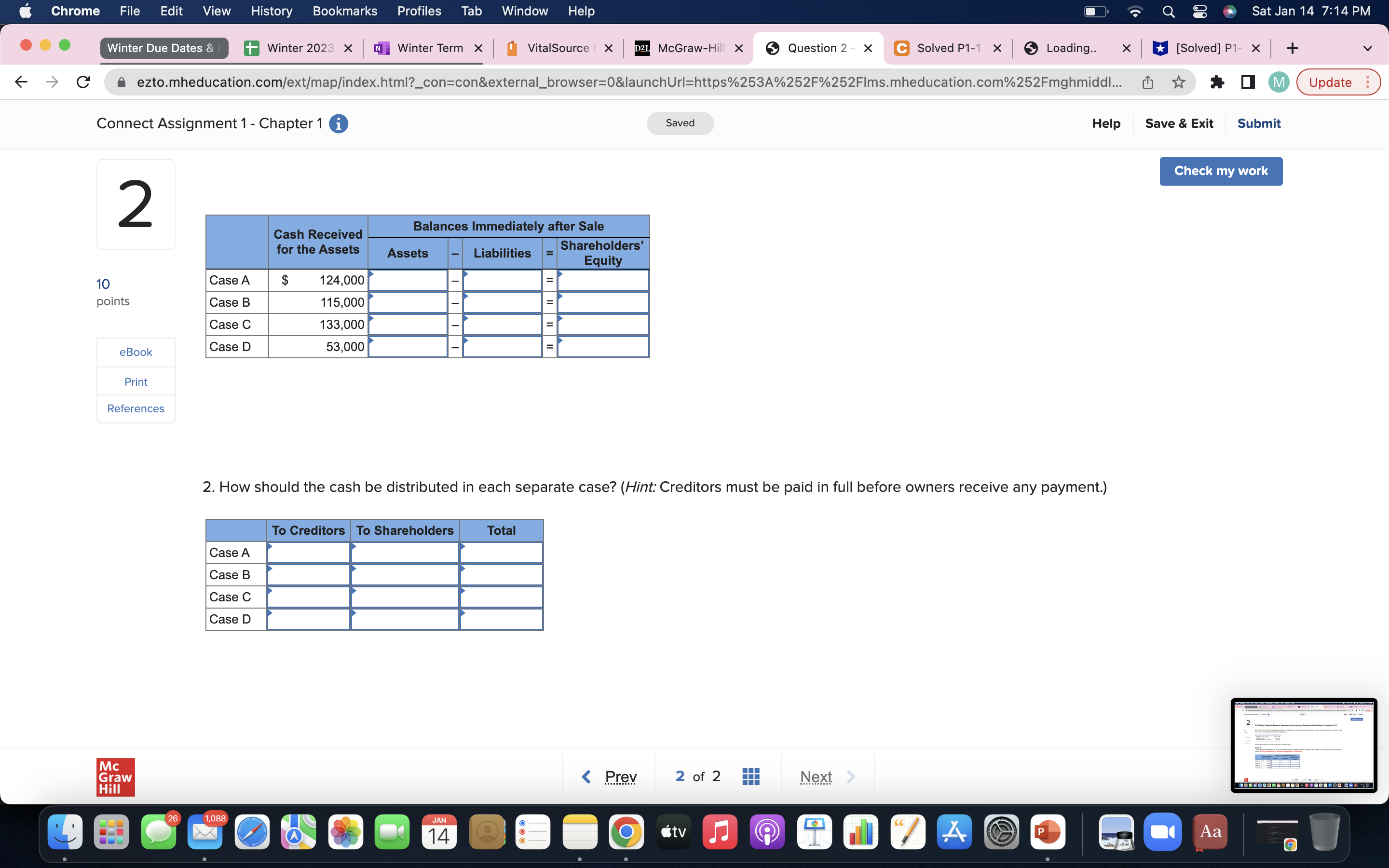 8 Sat Jan 14 7:14 PM ... Winter Due Dates & +