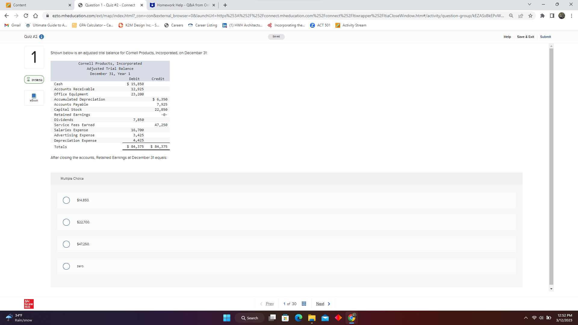  Content x 5 Question 1 - Quiz #2 - Connect X