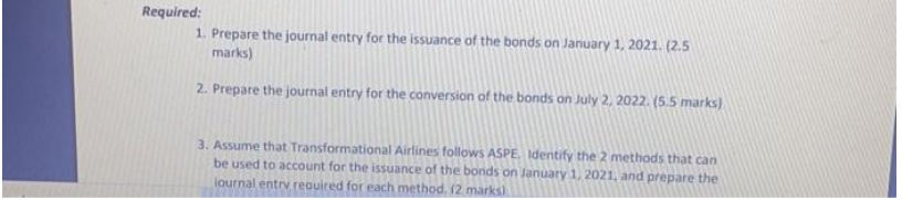 of $1,000 each on January 1, 2021. Each bond is convertible into