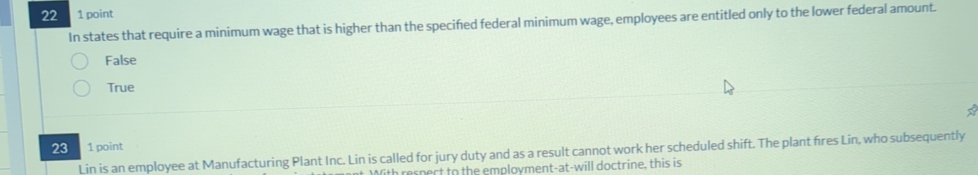  221 point In states that require a minimum wage that is