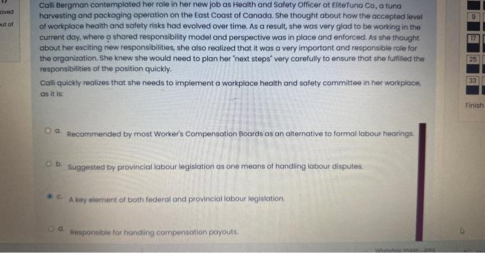 ergonomic and safety programs, according to recent research? a. Behavioural characteristics of