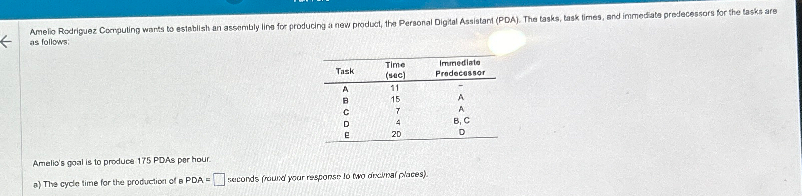  as follows: \table[[Task,\table[[Time],[(sec) 