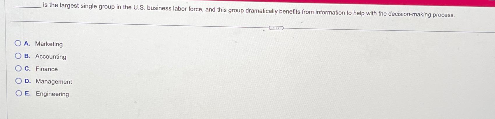  is the largest single group in the U.S. business labor force,