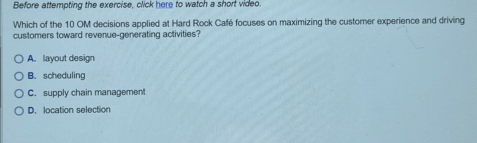  Before attempting the exercise, click here to watch a short video.